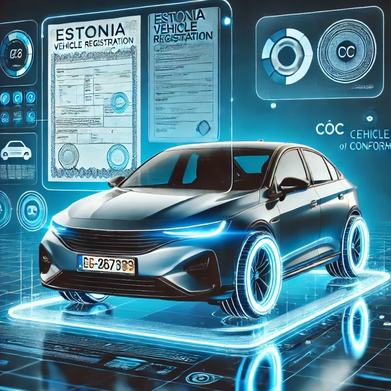 Estonia Vehicle Registration Certificate Vehicle Registration Certificate COC document Certificate of Conformity (COC) Car-Coc.com COC certificate for Estonia Vehicle registration in Estonia Registering an imported car in Estonia Estonian Transport Administration registration Estonian vehicle registration process